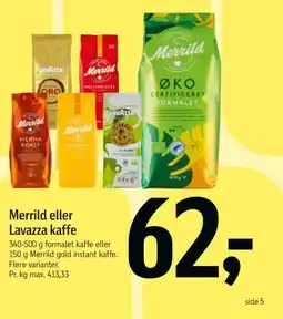 Føtex Merrild eller Lavazza kaffe tilbud