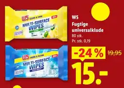 Lidl W5 fugtige universalklude tilbud