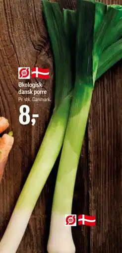Føtex Økologisk dansk porre tilbud