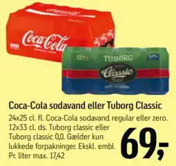 Føtex Coca-Cola sodavand eller Tuborg Classic tilbud