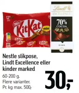 Føtex Nestle slikpose tilbud