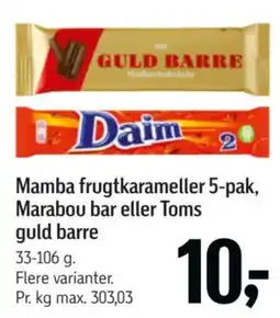 Føtex Mamba frugtkarameller tilbud