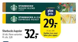 Føtex Starbucks kapsler tilbud