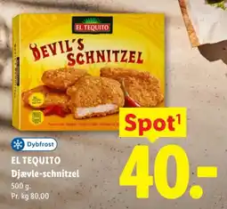 Lidl El Tequito devil's schnitzel tilbud