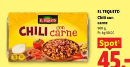 Lidl El Tequito chili con carne tilbud