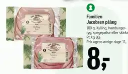 Føtex Familien Jacobsen pålæg tilbud