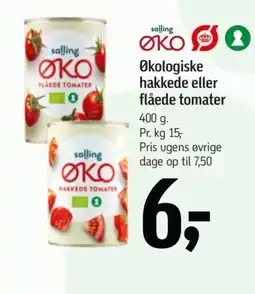 Føtex Salling ØKO økologiske hakkede eller flåede tomater tilbud