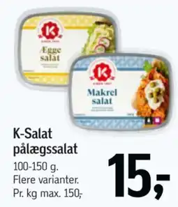 Føtex K-Salat pålægssalat tilbud