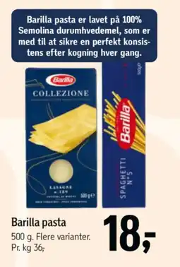 Føtex Barilla pasta tilbud