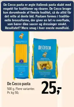 Føtex De Cecco pasta tilbud