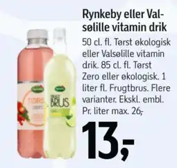Føtex Rynkeby eller Valsølille vitamin drik tilbud