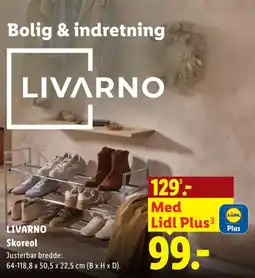 Lidl Livarono skoreol tilbud