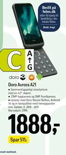 Føtex Doro Aurora A21 tilbud