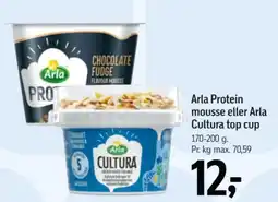 Føtex Arla Protein mousse eller Arla Cultura top cup tilbud