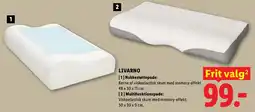 Lidl Livarno nakkestøttepude og multifunktionspude tilbud
