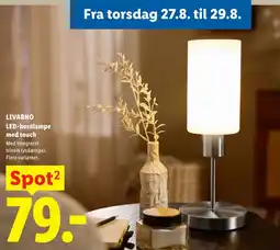 Lidl Livarno LED-bordlampe med touch tilbud