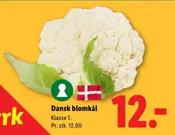Lidl Blomkål tilbud