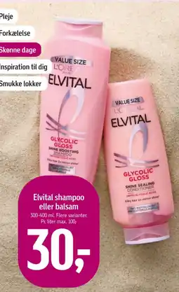 Føtex Elvital shampoo eller balsam tilbud