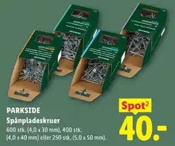 Lidl Parkside Spånpladeskruer tilbud