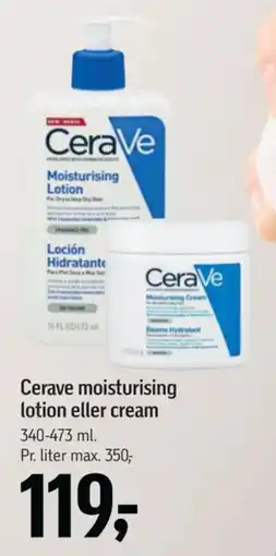 Føtex CeraVe moisturising lotion eller cream tilbud
