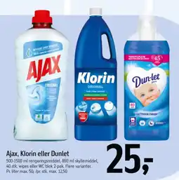 Føtex Ajax Klorin Dunlet tilbud