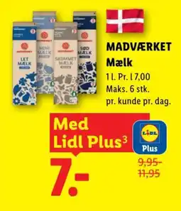 Lidl Madværket Mælk tilbud