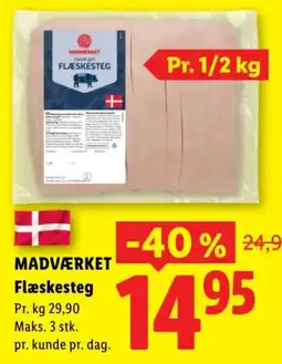 Lidl Madværket Flæskesteg tilbud