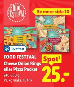 Lidl Dybfrost Cheese Onion Rings eller Pizza Pocket tilbud