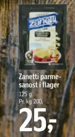 Føtex Zanetti parmesanost i flager tilbud