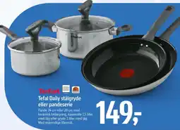 Føtex Tefal Daily stålgyde eller pandeserie tilbud