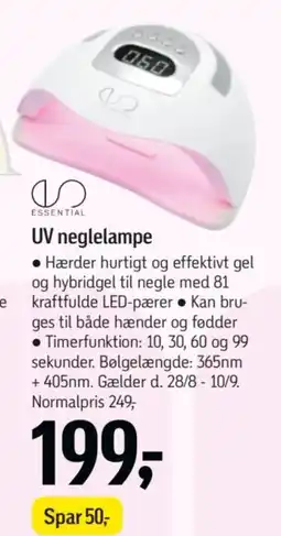 Føtex Essential UV neglelampe tilbud