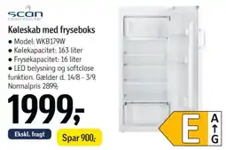 Føtex Scan Domestic køleskab med fryseboks tilbud