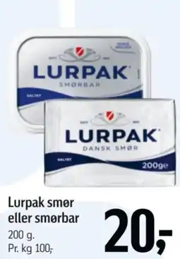 Føtex Lurpak smør eller smørbar tilbud