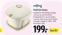Føtex salling Elektrisk fodspa tilbud