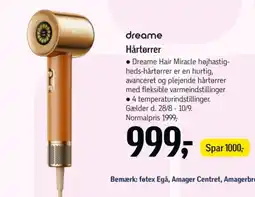 Føtex dreame hårtørrer tilbud