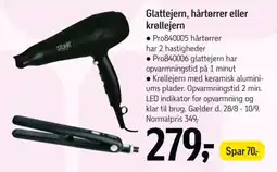 Føtex Stuhft glattejern, hårtørrer eller krøllejern tilbud