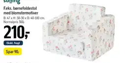 Føtex Feks. børnefoldestol med blomstermotiver tilbud