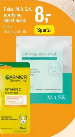 Føtex Garnier SkinActive purifying sheet mask tilbud