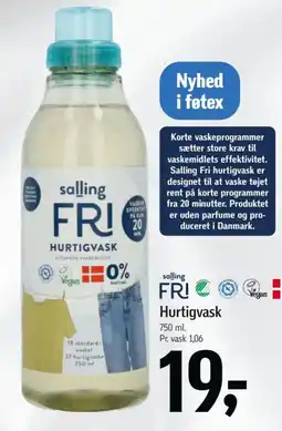 Føtex Salling Fri Hurtigvask tilbud
