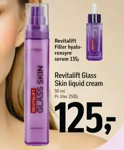Føtex L'oreal revitalift glass skin liquid cream tilbud