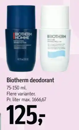 Føtex Biotherm deodorant tilbud