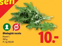 Lidl Økologisk rucola tilbud
