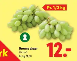 Lidl Grønne druer tilbud