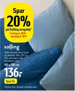 Føtex Salling sengetøj tilbud