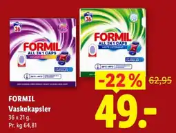 Lidl Formil Vaskekapsler tilbud