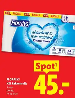 Lidl Floralys XXL køkkenrulle tilbud