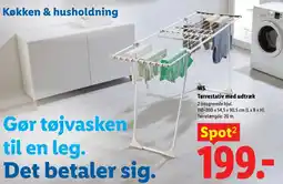 Lidl W5 Tørrestativ med udtræk tilbud