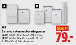 Lidl W5 Sæt med vakuumopbevaringsposer tilbud