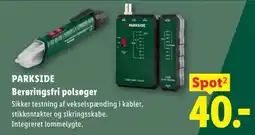 Lidl Parkside berøringsfri polsøger tilbud