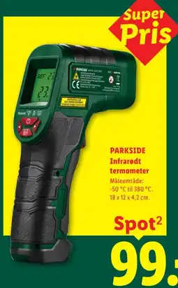 Lidl Parkside Infrarødt termometer tilbud